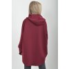 Bordó prodloužená mikina ES5982