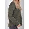 Khaki svetr ES5988