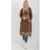 Čokoládové mikinové šaty ES6007