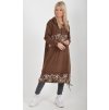 Čokoládové mikinové šaty ES6007