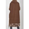 Čokoládové mikinové šaty ES6007