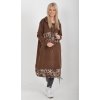 Čokoládové mikinové šaty ES6007