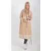 Béžové mikinové šaty ES6008