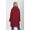Prodloužený vínový svetr ES6015