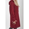 Prodloužený vínový svetr ES6015