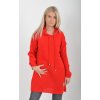 Prodloužený červený svetr ES6017