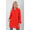 Prodloužený červený svetr ES6017