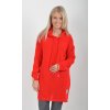 Prodloužený červený svetr ES6017