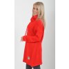 Prodloužený červený svetr ES6017