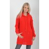 Prodloužený červený svetr ES6017