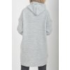 Prodloužený šedý svetr ES6018