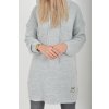 Prodloužený šedý svetr ES6018