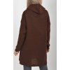 Prodloužený čokoládový svetr ES6019