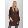 Prodloužený čokoládový svetr ES6019