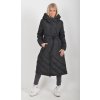 Černý prošívaný kabát ES6020