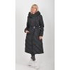 Černý prošívaný kabát ES6020
