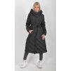 Černý prošívaný kabát ES6020