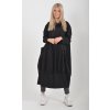Černé mikinové šaty ES6022