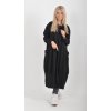 Černé mikinové šaty ES6022