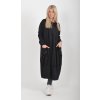 Černé mikinové šaty ES6022