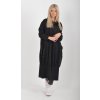 Černé mikinové šaty ES6022