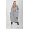 Šedá maxi mikina ES6042