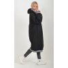 Černá maxi mikina ES6045