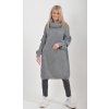 Šedé pletené šaty ES6046