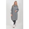 Šedé pletené šaty ES6046