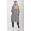 Šedé pletené šaty ES6046