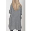 Šedé pletené šaty ES6046