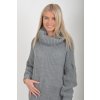 Šedé pletené šaty ES6046