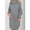 Šedé pletené šaty ES6046