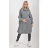 Šedé pletené šaty ES6046