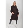 Čokoládové pletené šaty ES6049