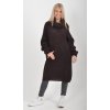 Čokoládové pletené šaty ES6049