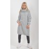 Světle šedé pletené šaty ES6050