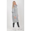 Světle šedé pletené šaty ES6050