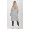 Světle šedé pletené šaty ES6050
