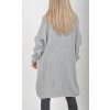 Světle šedé pletené šaty ES6050
