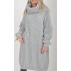 Světle šedé pletené šaty ES6050