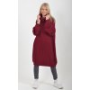 Bordó pletené šaty ES6051
