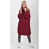 Bordó pletené šaty ES6051