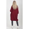 Bordó pletené šaty ES6051