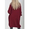 Bordó pletené šaty ES6051