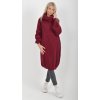 Bordó pletené šaty ES6051