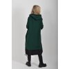 Lahvově zelené mikinové šaty ES6064
