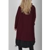 Bordó mikinové šaty ES6065