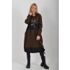 Čokoládové mikinové šaty ES6066