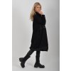 Černé mikinové šaty ES6067